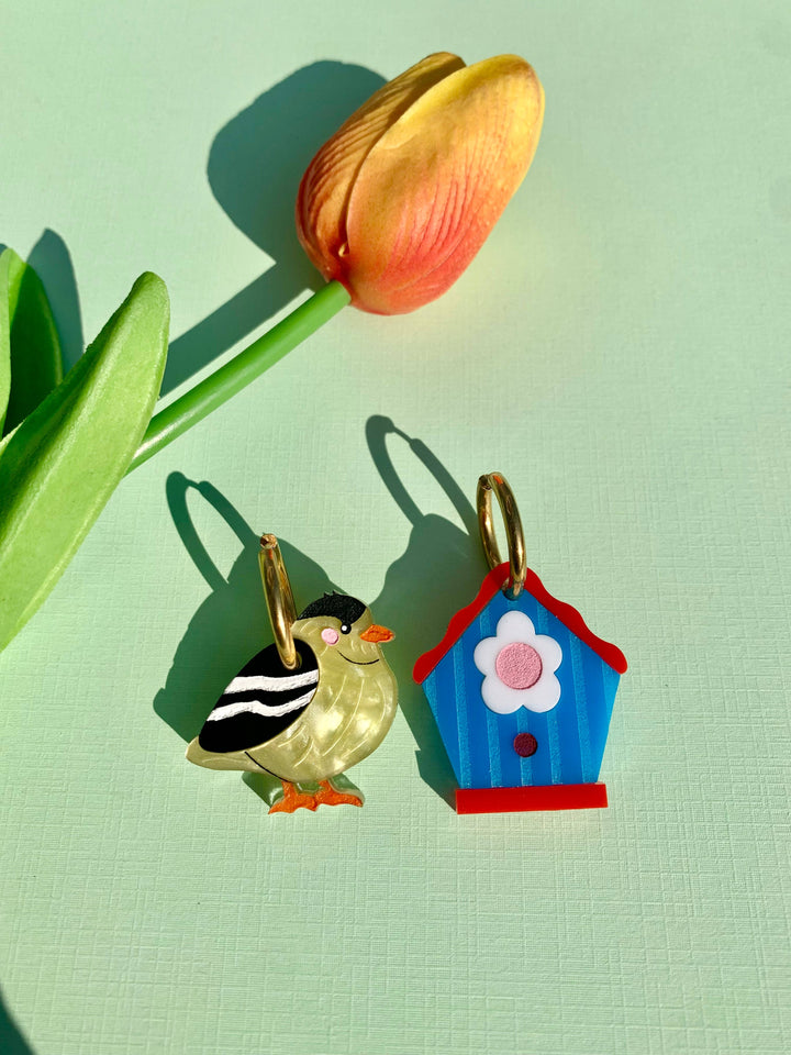 Tweet Retreat Acrylic Birdhouse Earrings