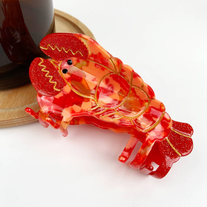 Acetate Ocean Series Animal Hair Clips Lobster Seahorse