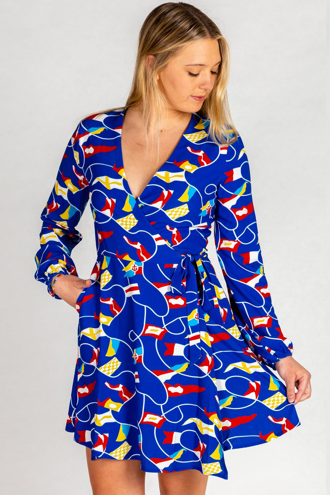 The Nauti Buoy | Nautical Wrap Dress