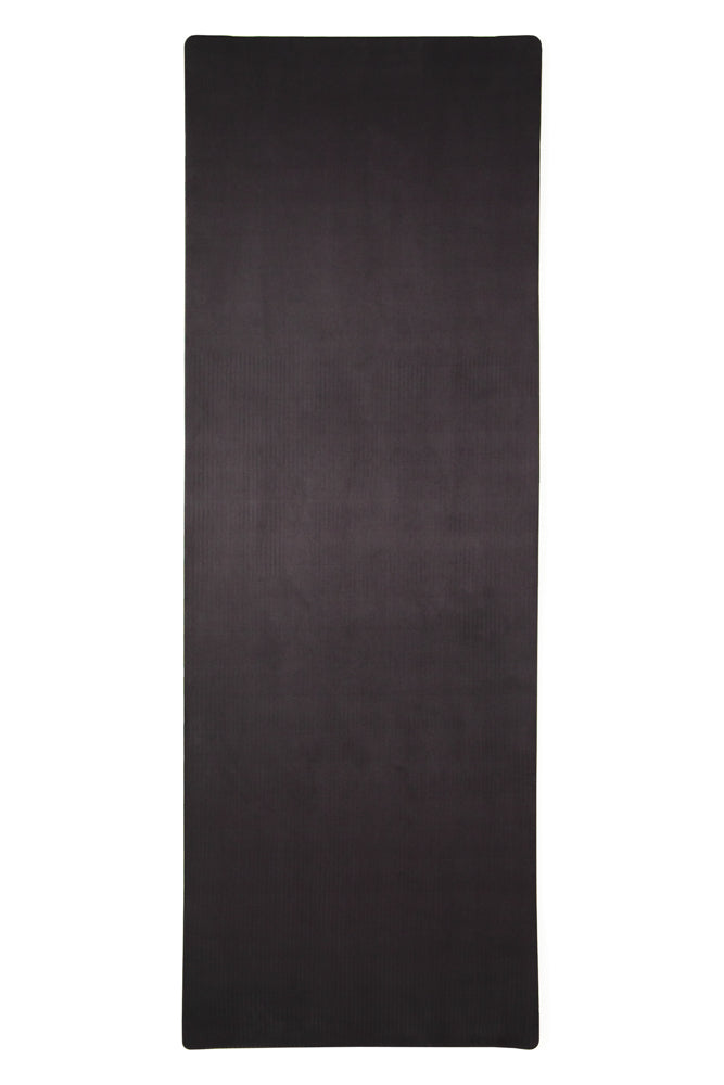 CloudCushion Vegan Suede Yoga Mat - Black 0.5” Thick