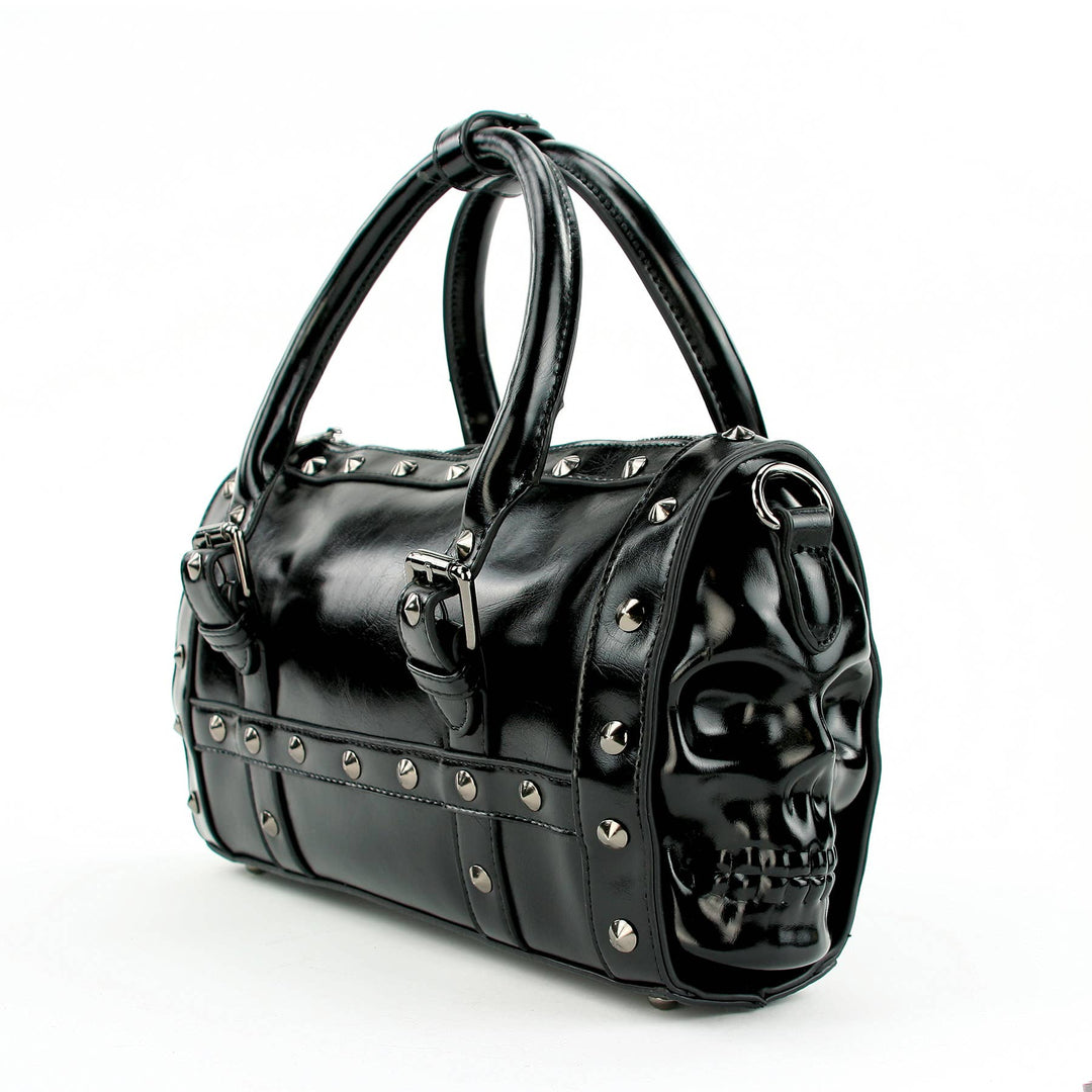 Dual Skull Satchel Bag