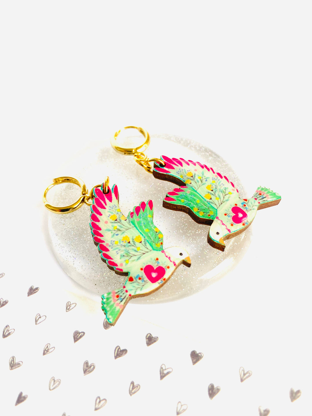 Bird in Flight Earrings by Rosie Rose Parker