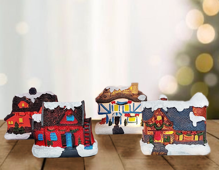 Orange House. Christmas Village Wizardi F07-N1-1-6542-2D