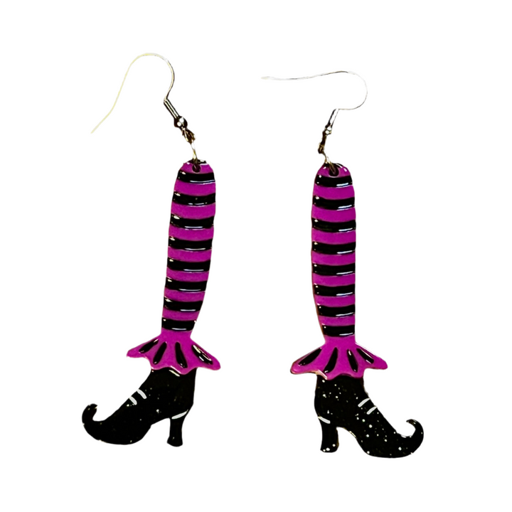 Bewitching Booties Earrings in PURPLE by Lipstick & Chrome