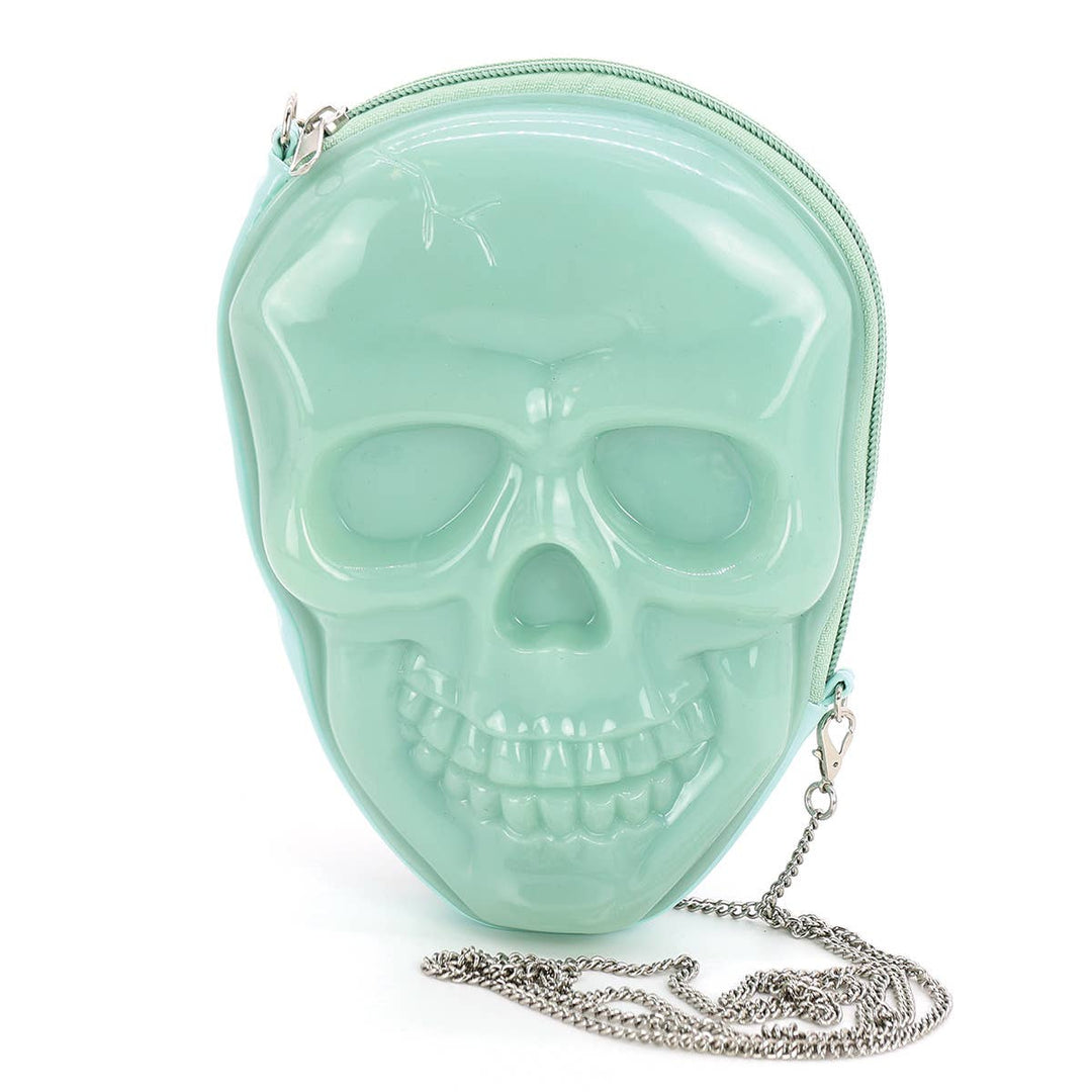 Glow in the Dark Skull Head Crossbody Bag