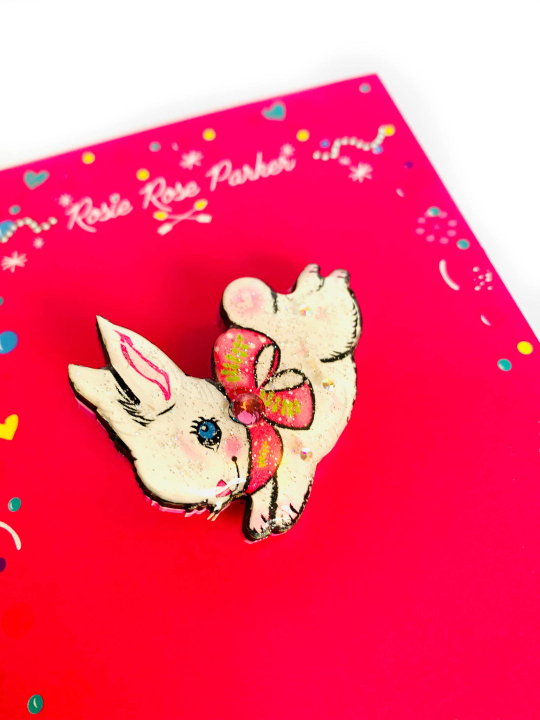 Jumping Layla Bunny Brooch