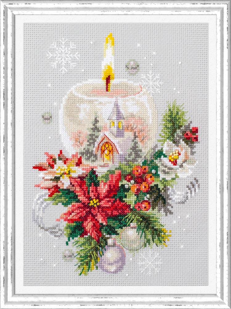 –°Hristmas Candle Counted Cross Stitch Kit by Magic Needle 540-231