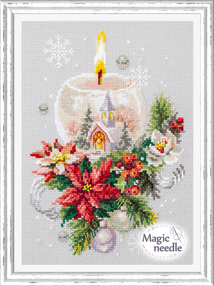 –°Hristmas Candle Counted Cross Stitch Kit by Magic Needle 540-231