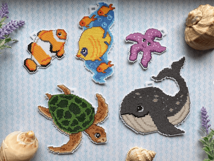 "Sea Dwellers" 101CS Counted Cross-Stitch Kit
