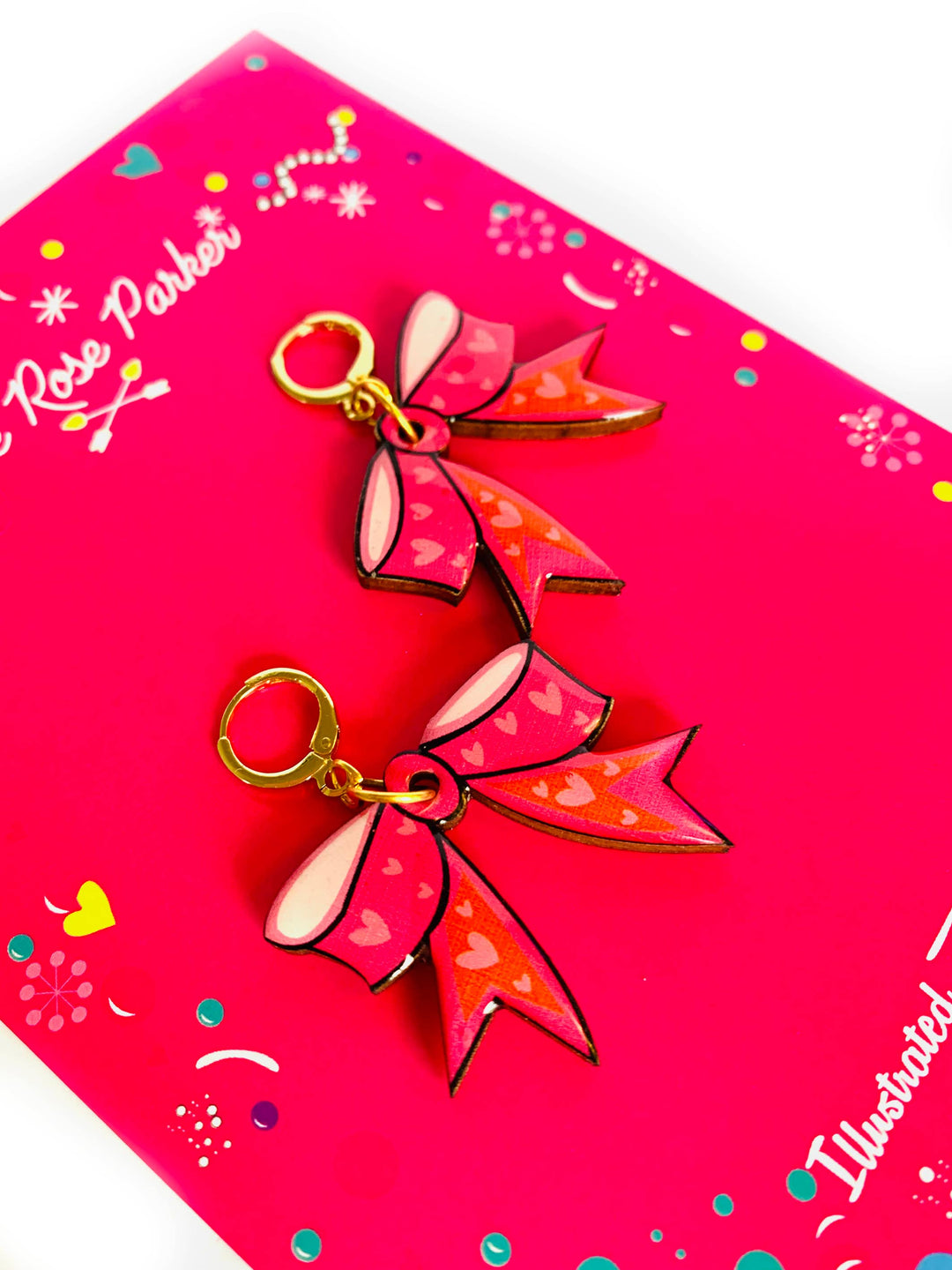 Big bow earrings statement earrings summer earrings big