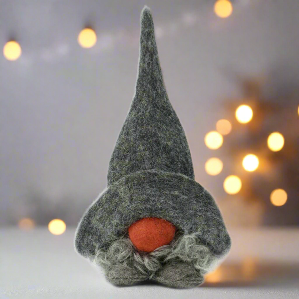 Tomte Gnome - Sune (Grey Cap)