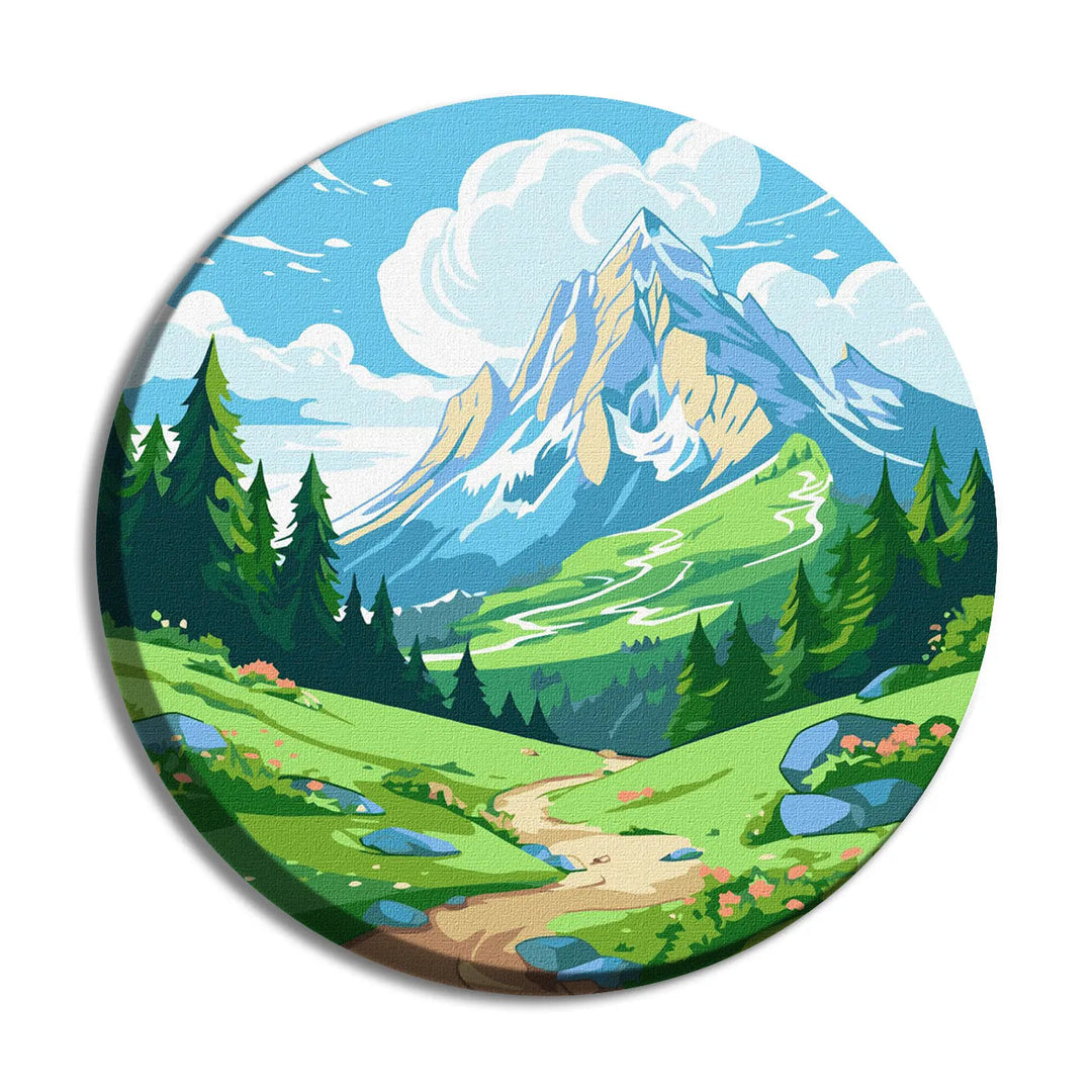 Painting by Numbers kit Green Valley KHO-R1041