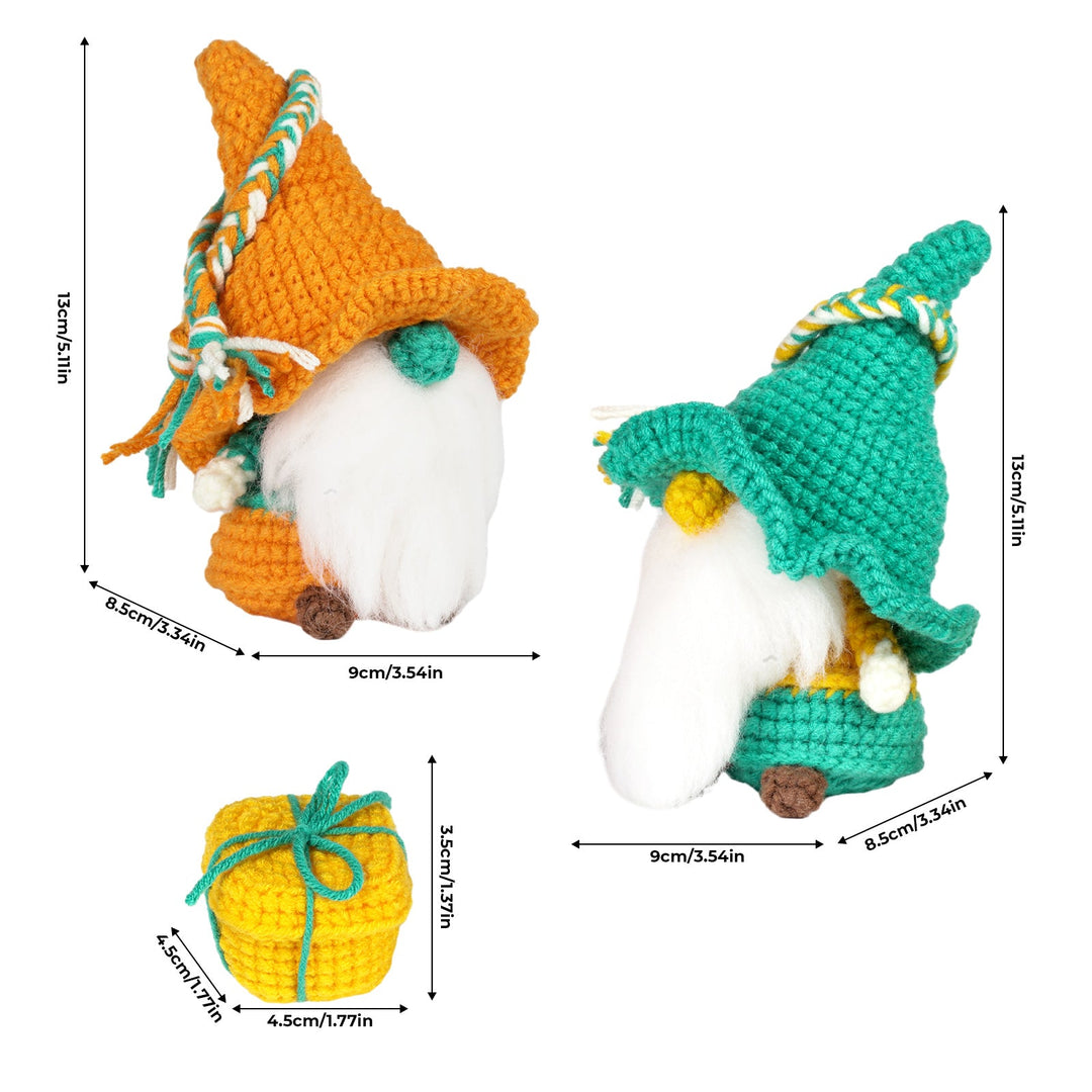 Gnomes Amigurumi DIY Crochet Kit Wizardi F07N8-M163