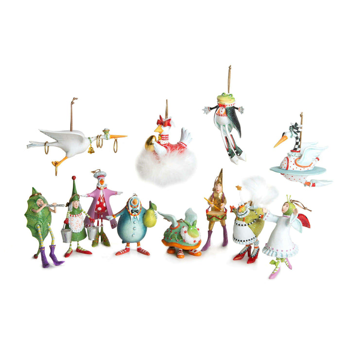 12 Days MINI Ornament by Patience Brewster — Eleven Pipers Piping