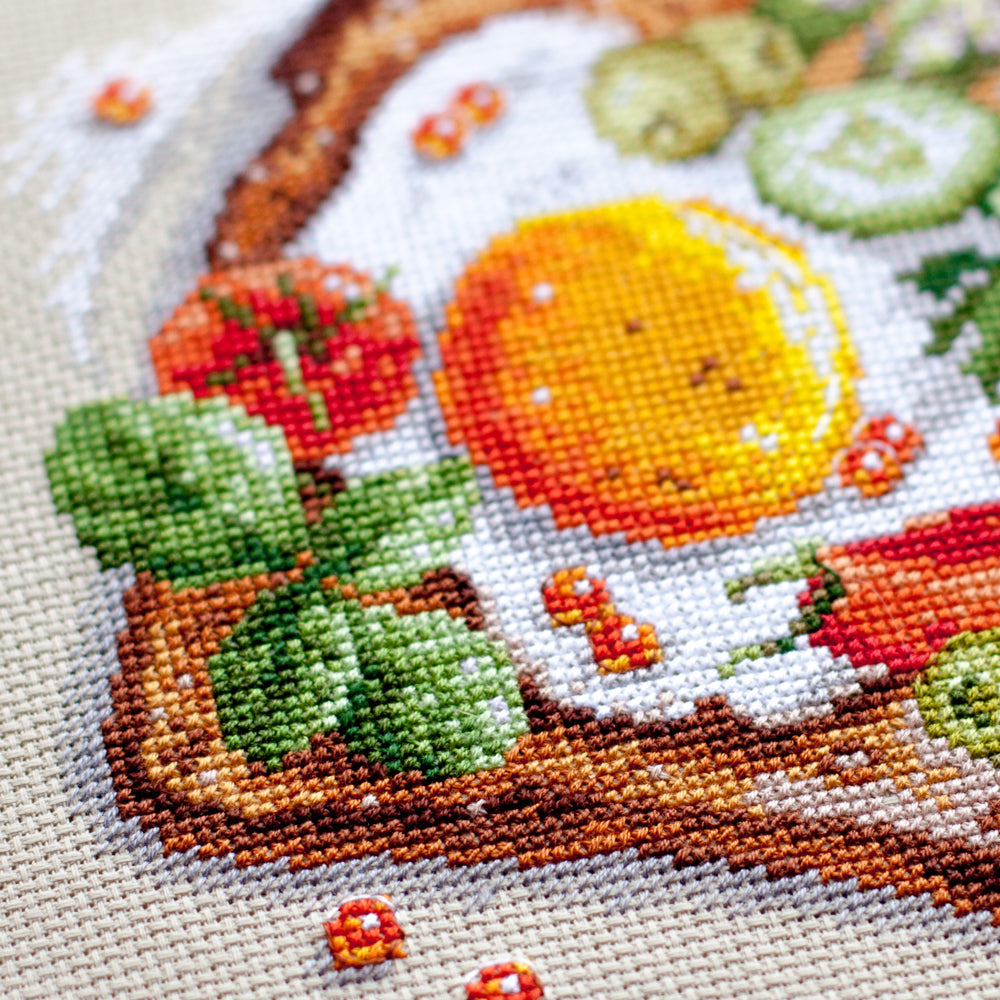 Fried Eggs Toast 120-092 Counted Cross-Stitch Kit