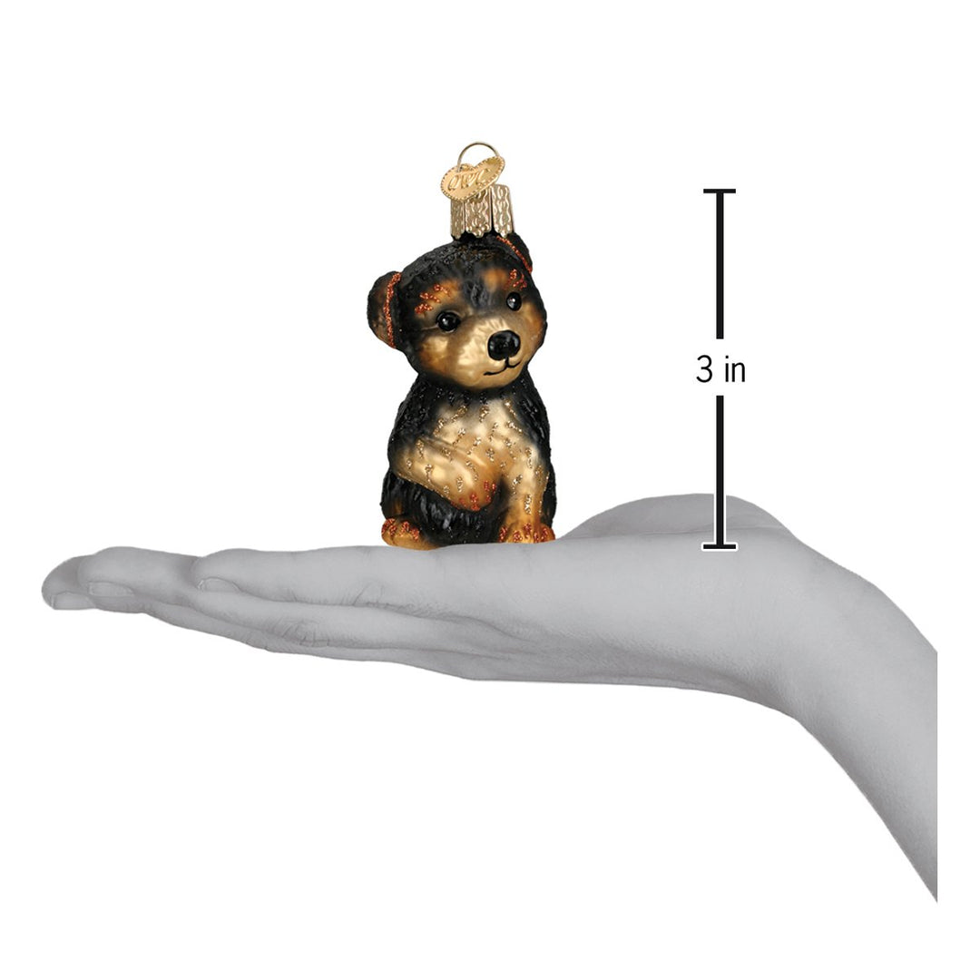 Yorkie Puppy Ornament