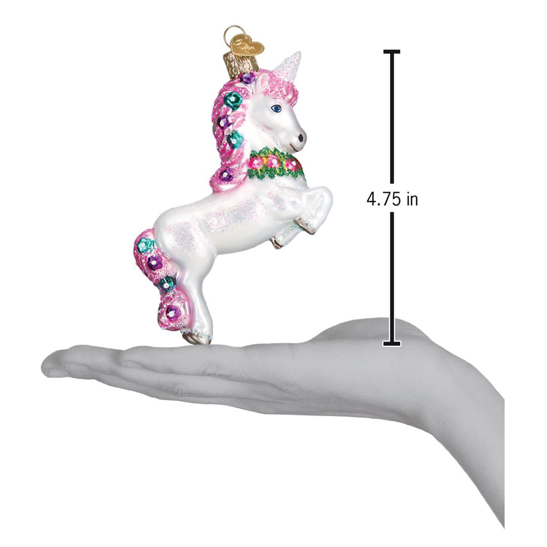 Prancing Unicorn Ornament