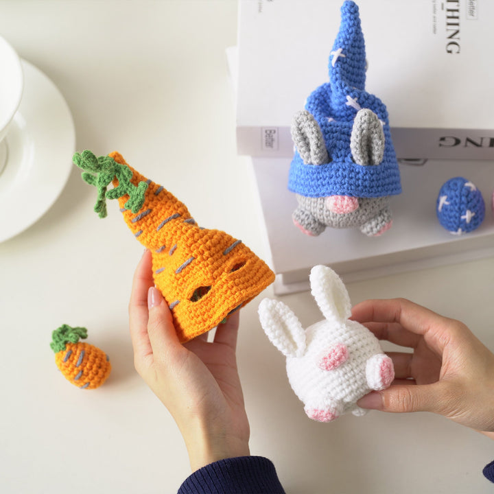 Rabbits Amigurumi DIY Crochet Kit Wizardi F07N8-M144