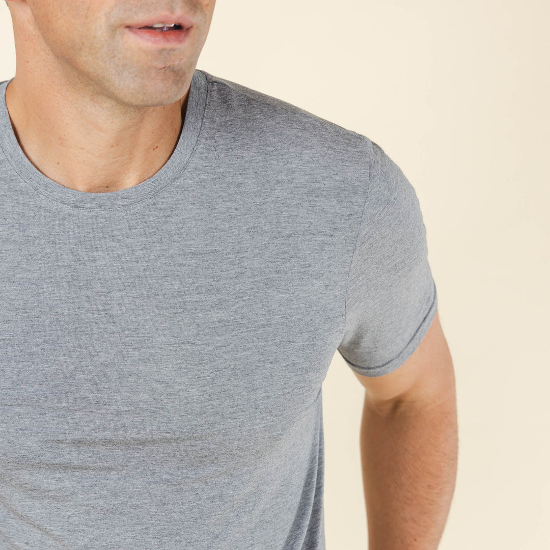 The Rock Solid | Mild Grey SleepDeep™ Men’s Pajama Shirt