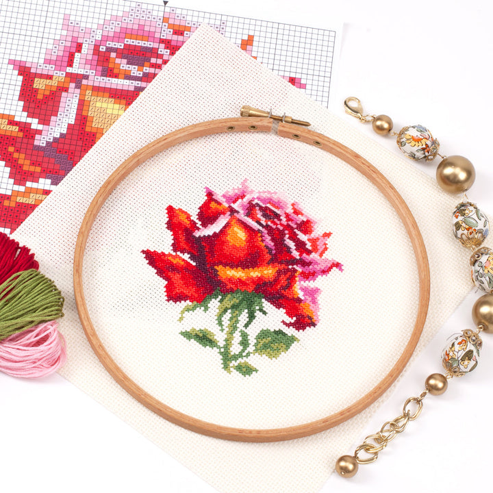 Red Rose 150-003 Counted Cross-Stitch Kit