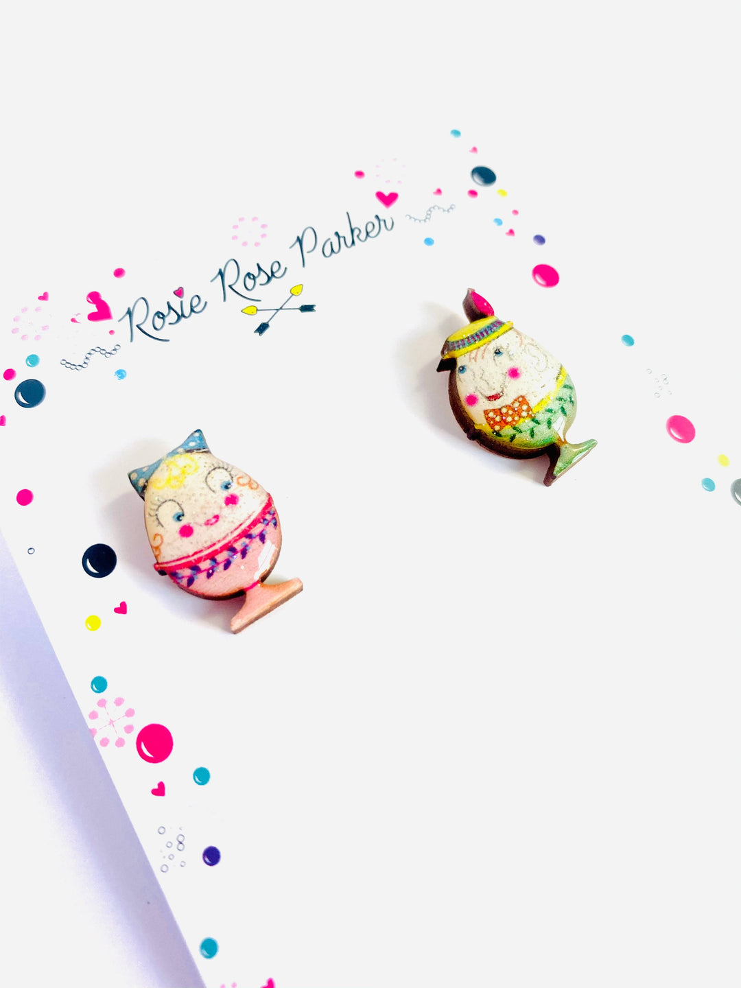 Little Easter Egg Studs by Rosie Rose Parker