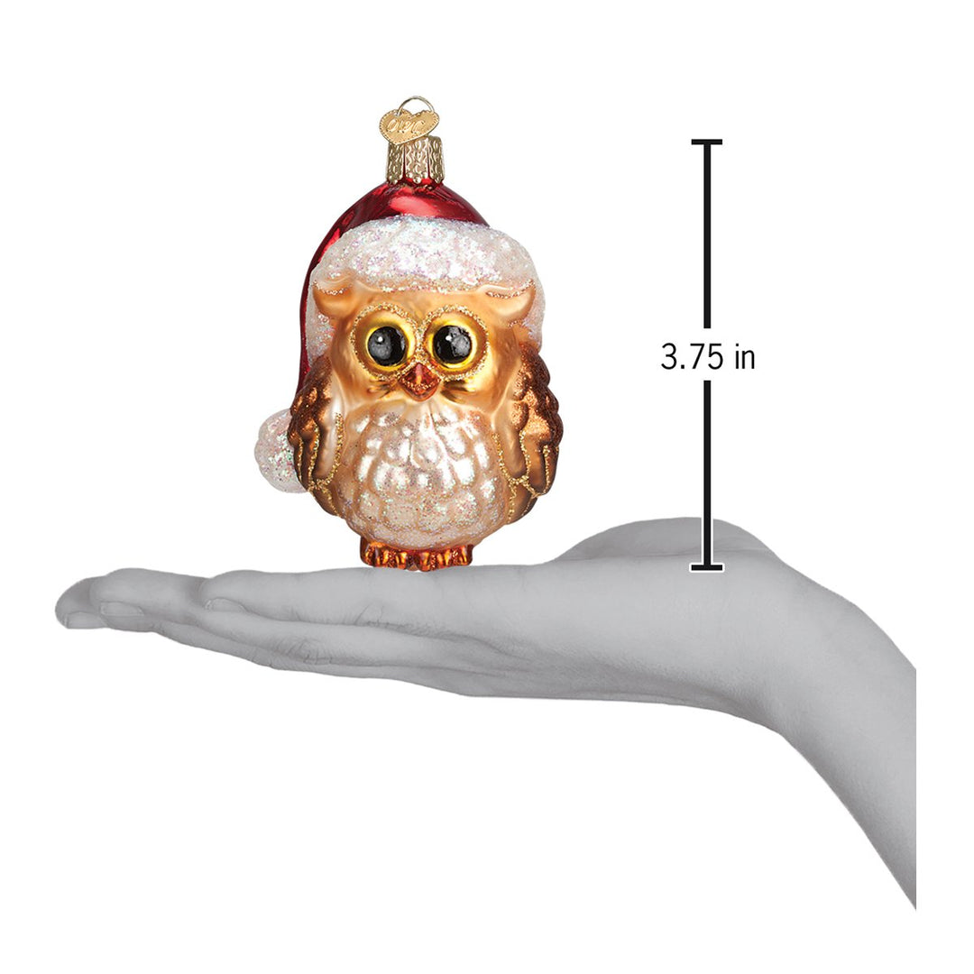 Santa Owl Ornament
