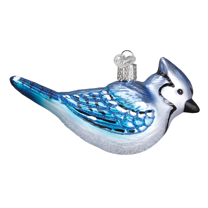 Bright Blue Jay Ornament