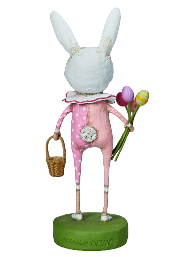 bun bun easter figurine by lori mitchell