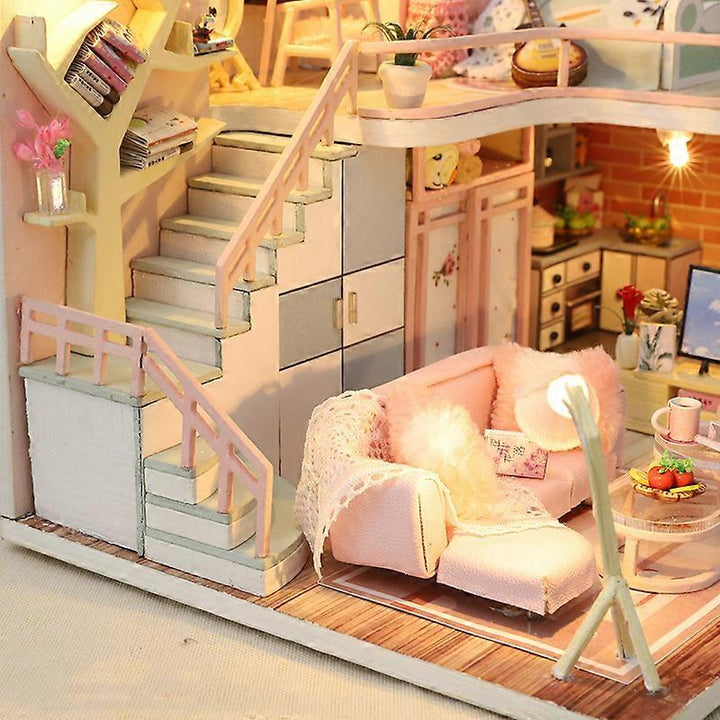 Miniature Wizardi Roombox Kit - Cute House Dollhouse Kit