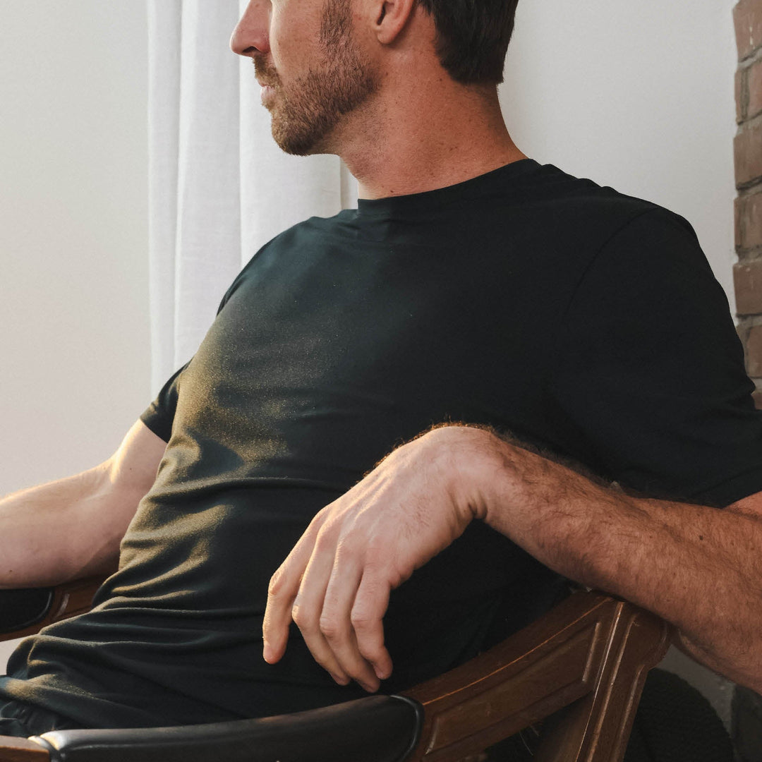 The Threat Level Midnight | Black SleepDeep™ Men’s Pajama Shirt