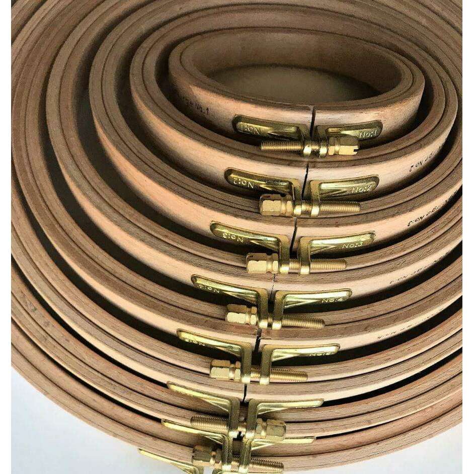 16mm Screwed Wooden Embroidery Hoop Nurge 110-2