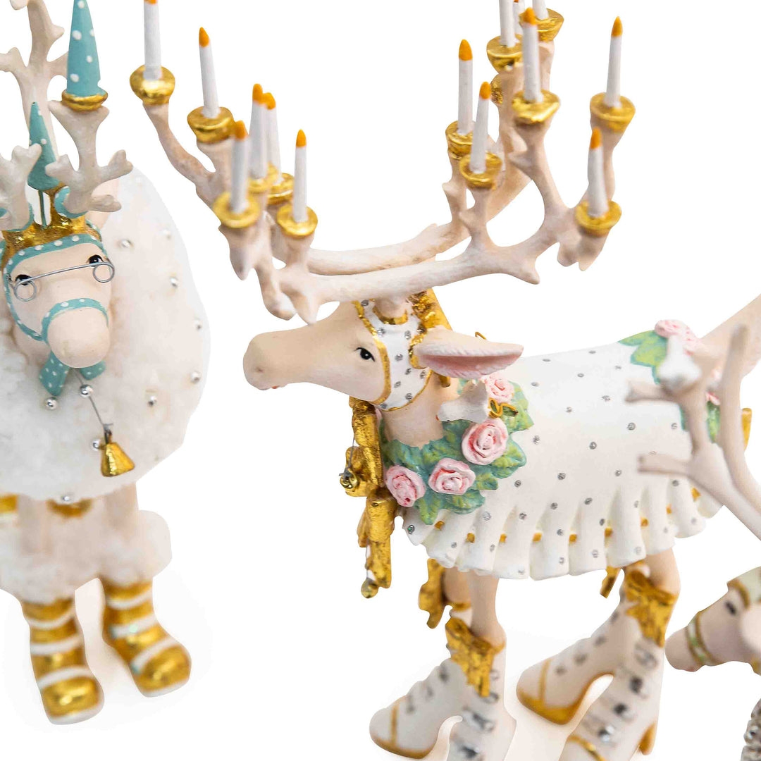 Moonbeam Reindeer Figure Set-B by Patience Brewster