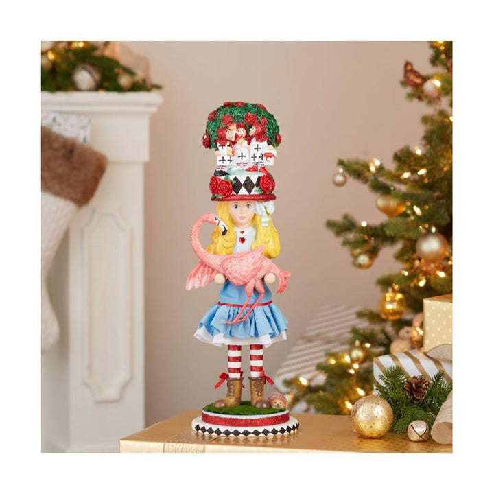 19" Hollywood Nutcrackers&trade; Alice With Flamingo Nutcracker by Kurt Adler image 6