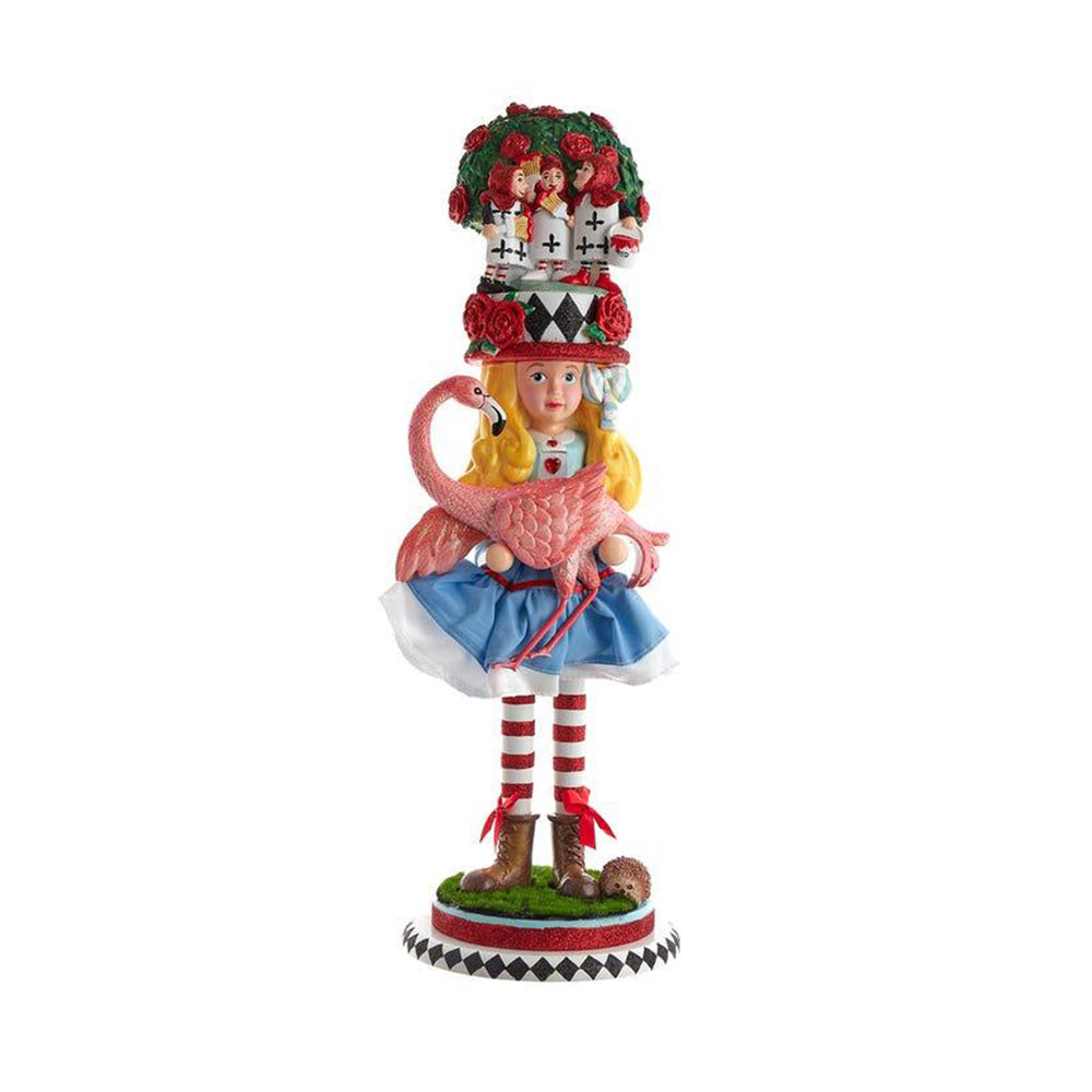 19" Hollywood Nutcrackers&trade; Alice With Flamingo Nutcracker by Kurt Adler image