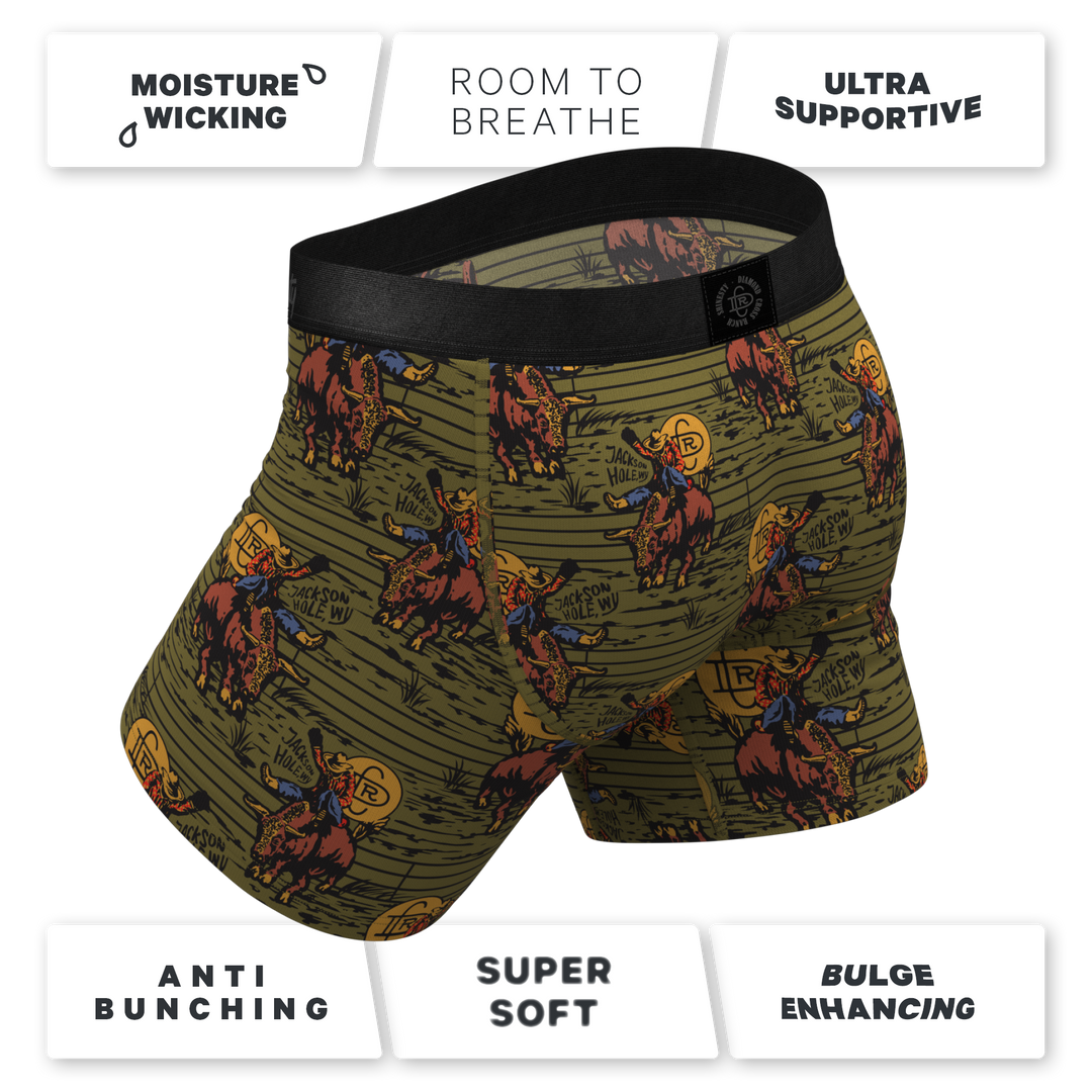 The 1912 | Western Shinesty x Diamond Cross Ranch Ball Hammock® Pouch Underwear With Fly