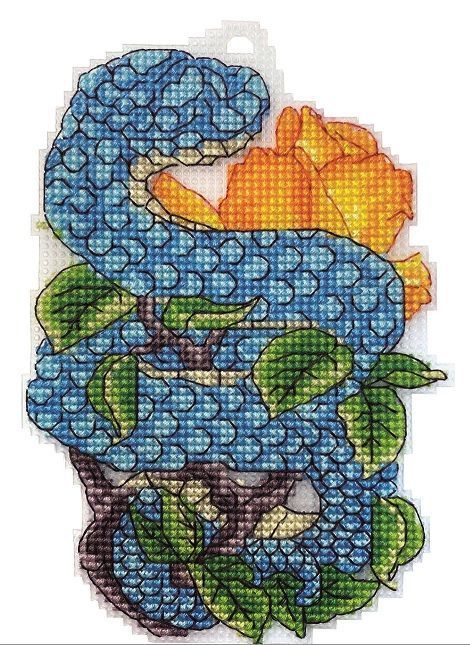 Snake Counted cross stitch kit 8089A