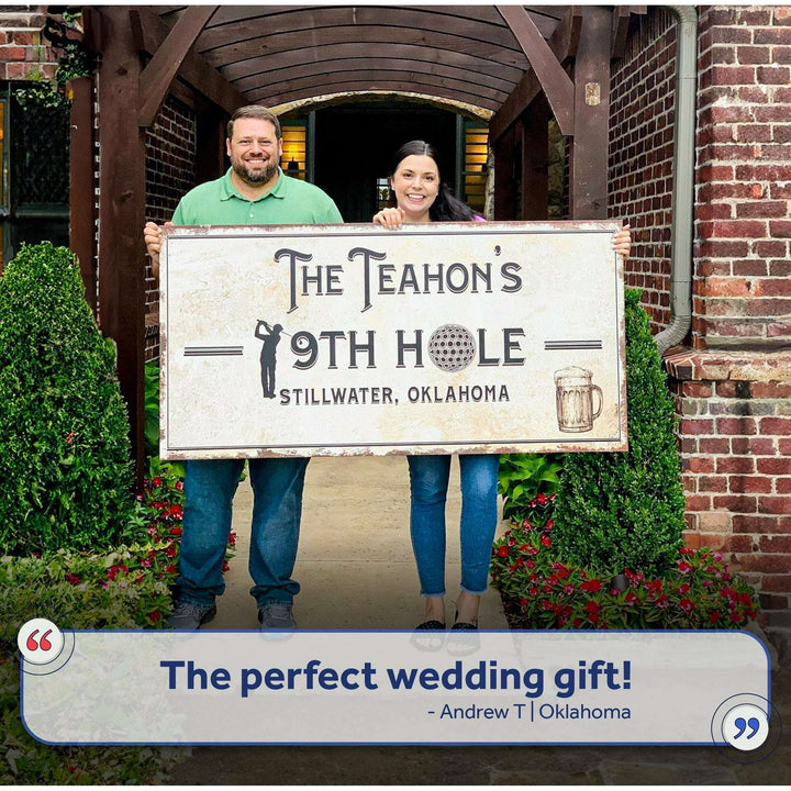 19th Hole Golf Personalized Sign
