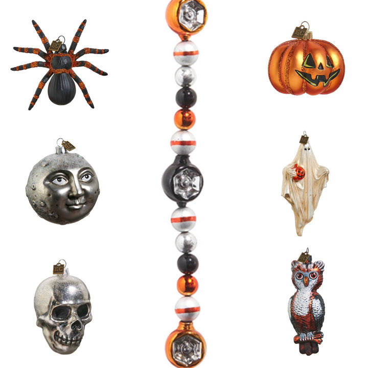 Halloween Glass Ornament Set of 7 Bundle by Eric Cortina