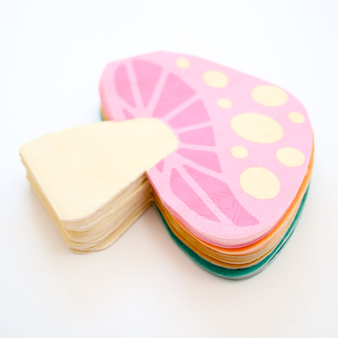Mushroom paper napkins