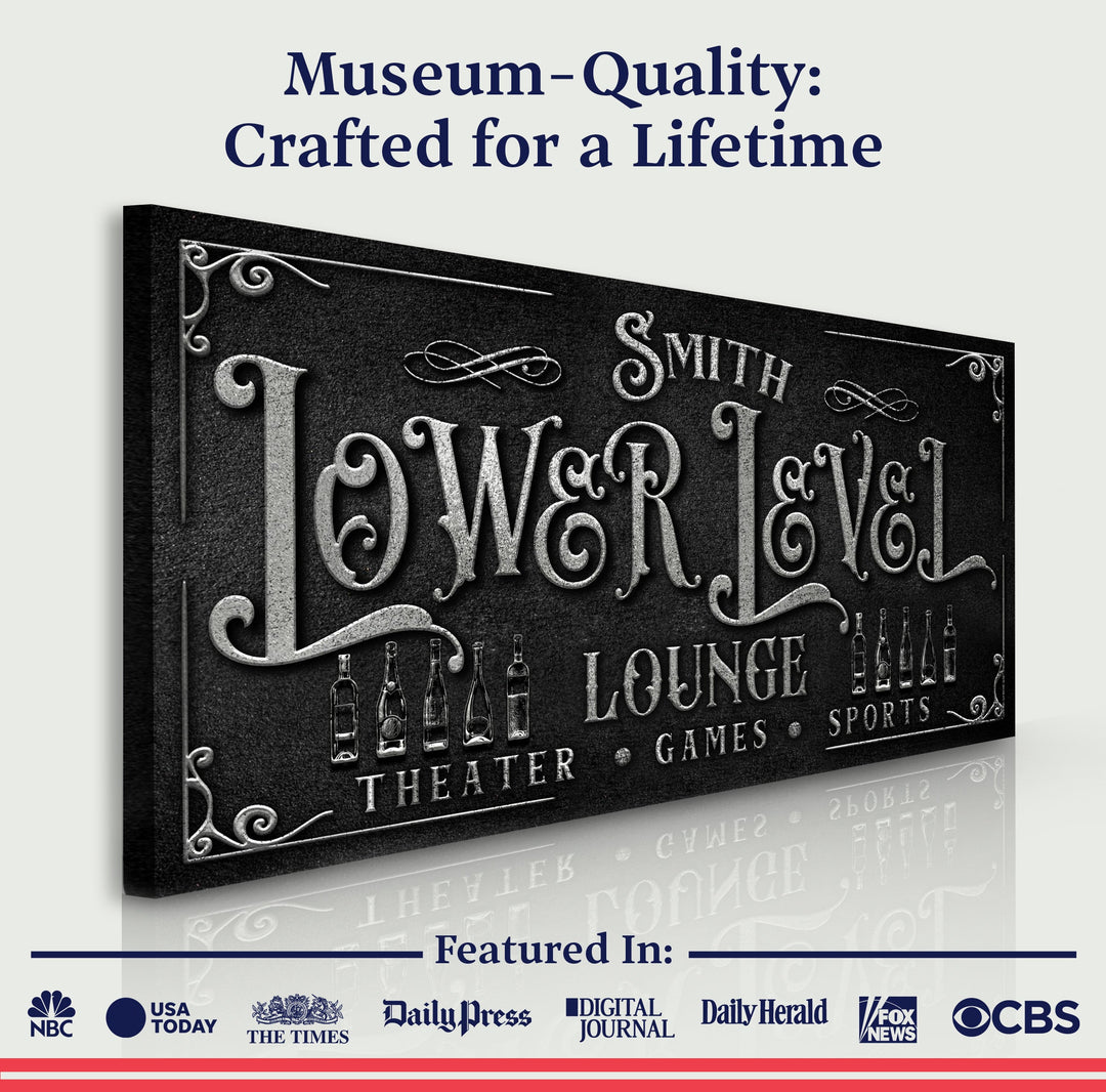 Personalized Lower Level Sign