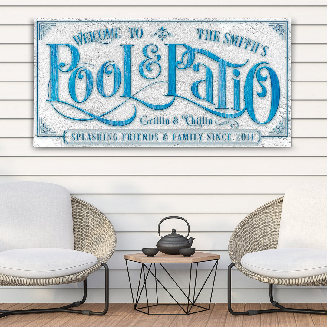 Personalized Swimming Pool Sign