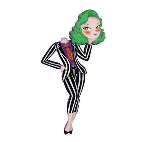 Beetlejuice Girl Brooch by Laliblue