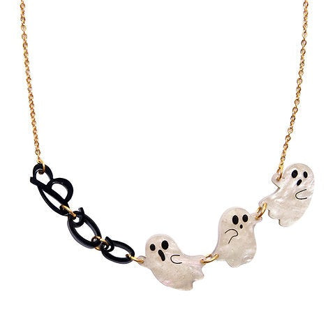 Boo Ghosts Necklace by Laliblue