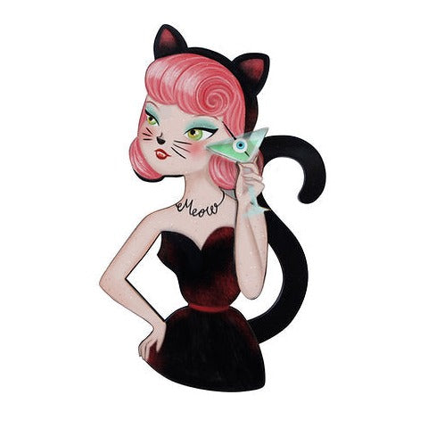 Cat Woman Brooch by Laliblue