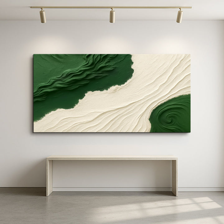 Green Rivers Abstract Wall Art X