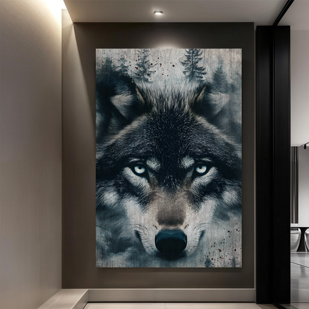 Wolf Double Exposure Wall Art III