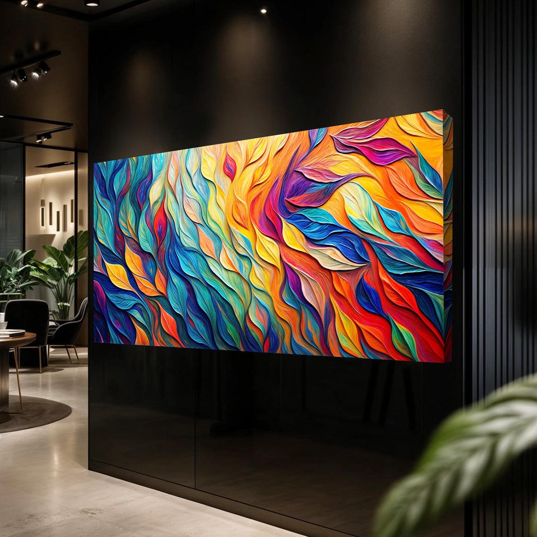 Chroma Whispers Impasto Wall Art