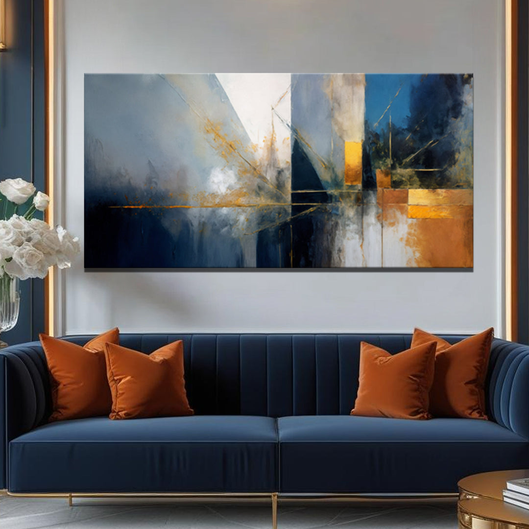 Abstract Geometric Lines Wall Art III