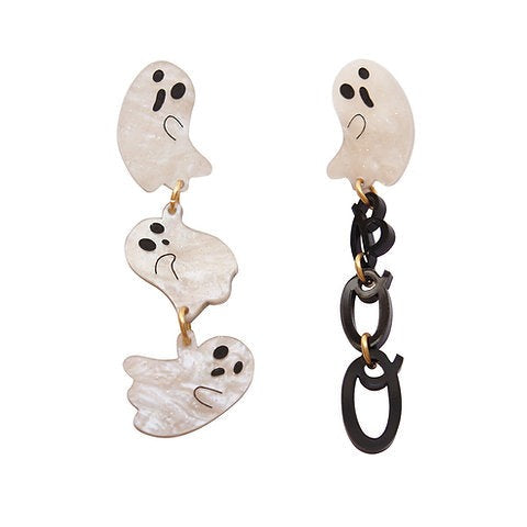 Boo Ghost Earrings by Laliblue