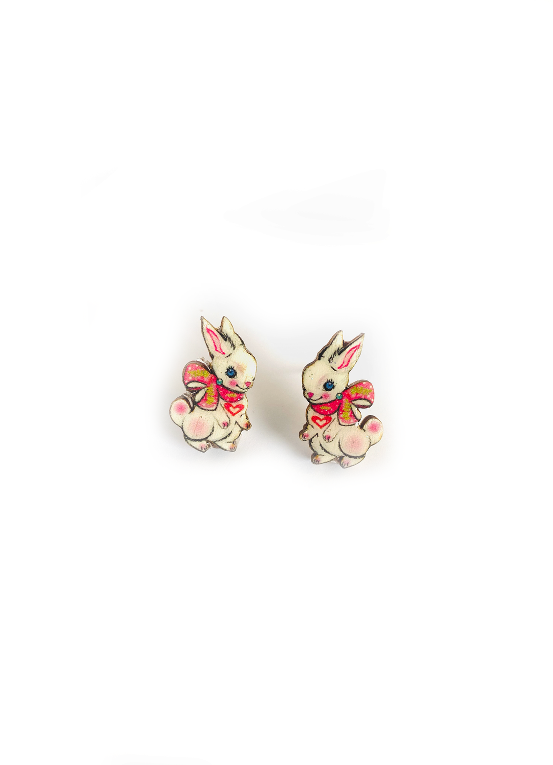 Rabbit Stud Earrings by Rosie Rose Parker